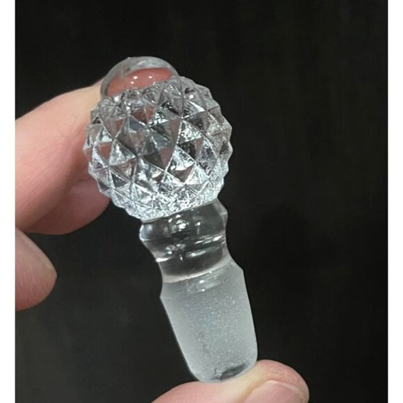 Pressed Imperial Glass Pineapple Bottle Stopper - Picture 8 of 10